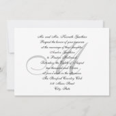 Monogramme "Enveloppé dans l'amour" Faire-part de  (Dos)