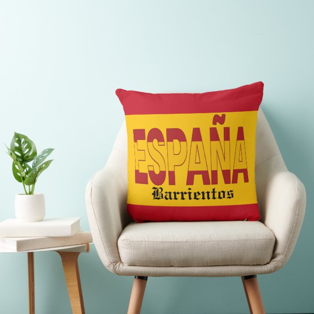 MONogramme ESPAGNE - REGARDEZ ! Coussin décoratif (Chaise)