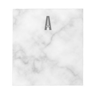 Monogramme et bloc-notes de nom personnalisé moder