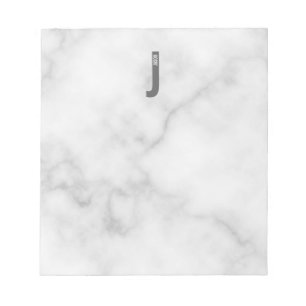Monogramme et bloc-notes de nom personnalisé moder