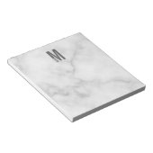 Monogramme et bloc-notes de nom personnalisé moder (Incliné)