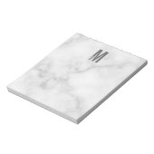 Monogramme et bloc-notes de nom personnalisé moder (Tourné)