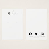 Monogramme et carte d'affichage des résultats sur  (Devant & derrière)