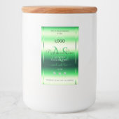 Monogramme et logo Étiquettes de produits verts (Devant)