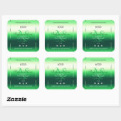Monogramme et logo Étiquettes de produits verts (Feuille)