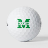 Monogramme et nom balles de golf (Devant)