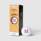 Monogramme et nom balles de golf (Emballage)
