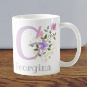 Monogramme et nom chrétien Georgina Coffee Mug