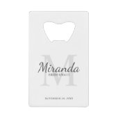 Monogramme et nom de la servante d'accueil personn (Devant)