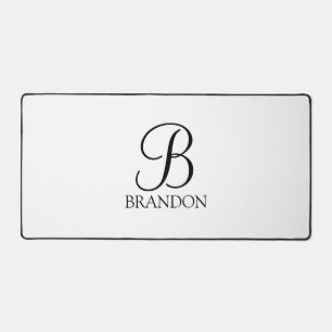 Monogramme et nom de script personnalisé classique