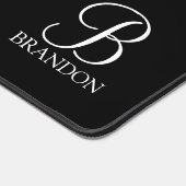 Monogramme et nom de script personnalisé classique (Coin)