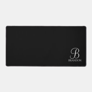 Monogramme et nom de script personnalisé classique