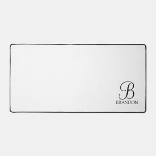 Monogramme et nom de script personnalisé classique