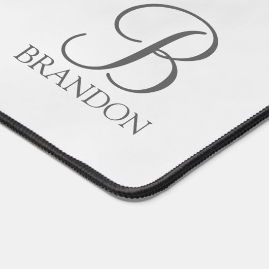 Monogramme et nom de script personnalisé classique (Coin)