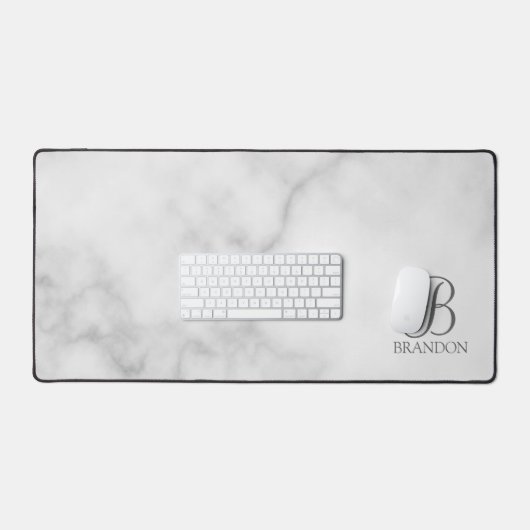 Monogramme et nom de script personnalisé classique (Clavier et souris)