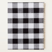 Monogramme et nom du En vichy plaqué noir et blanc (Dos)