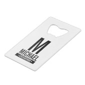 Monogramme et nom du Groomsman personnalisé (Devant Angle)