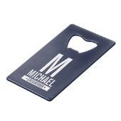 Monogramme et nom du Groomsman personnalisé (Devant Angle)