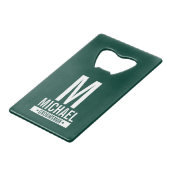 Monogramme et nom du Groomsman personnalisé (Devant Angle)