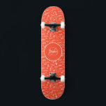 Monogramme et nom du skateboard féminin<br><div class="desc">Faites de cette Girl Skateboard Monogram et Nommez votre propre en ajoutant votre texte. Pour accéder aux outils de montage avancés, allez à "Personnaliser ce modèle" et cliquez sur "Détails", faites défiler et appuyez sur le lien "cliquer pour customiser plus loin". Parfait pour toute célébration et occasion comme cadeau de...</div>