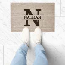 Monogramme et nom élégants personnalisés