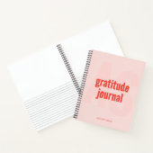 Monogramme et nom Gratitude Journal (rose pâle) (Intérieur)