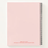 Monogramme et nom Gratitude Journal (rose pâle) (Dos)