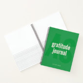 Monogramme et nom Journal de reconnaissance (vert) (Intérieur)