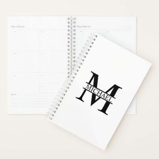 Monogramme et nom personnalisés (Devant avec enveloppe)