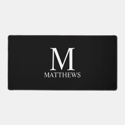 Monogramme et nom personnalisés (Recto)