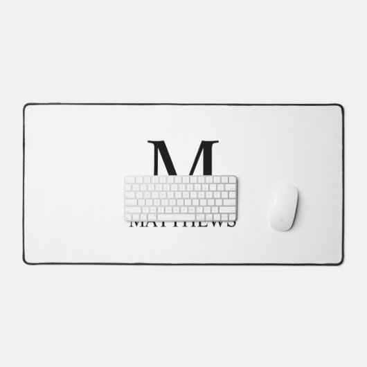 Monogramme et nom personnalisés (Clavier et souris)