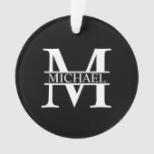 Monogramme et nom personnalisés (devant)