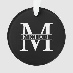 Monogramme et nom personnalisés