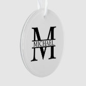 Monogramme et nom personnalisés (devant)