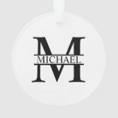 Monogramme et nom personnalisés (dos)