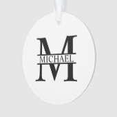 Monogramme et nom personnalisés (devant)
