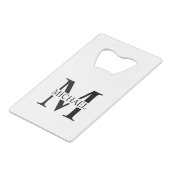 Monogramme et nom personnalisés blancs (Devant Angle)