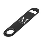 Monogramme et nom personnalisés de garçon d'honneu (Devant angulaire)