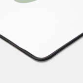 Monogramme et nom personnalisés de Sage Vert moder (Coin)