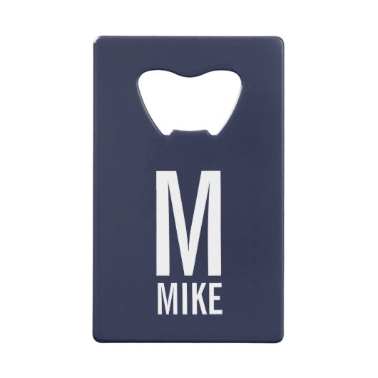 Monogramme et nom personnalisés modernes (Devant)