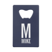 Monogramme et nom personnalisés modernes (Dos)