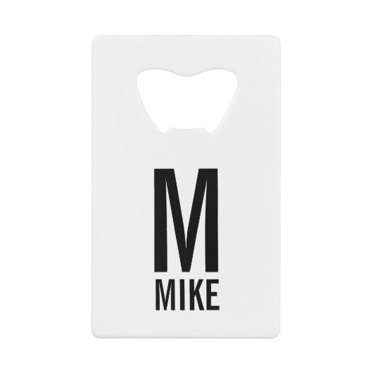 Monogramme et nom personnalisés modernes (Devant)