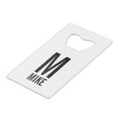 Monogramme et nom personnalisés modernes (Devant Angle)