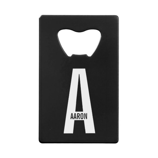 Monogramme et nom personnalisés modernes (Devant)