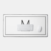 Monogramme et nom personnalisés modernes (Clavier et souris)