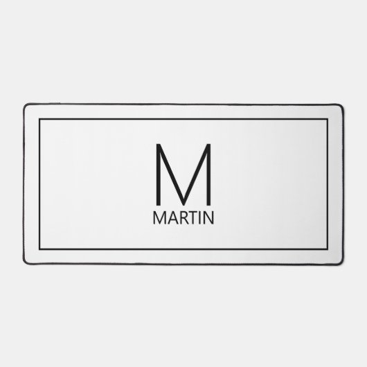 Monogramme et nom personnalisés modernes (Recto)