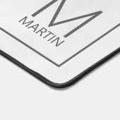 Monogramme et nom personnalisés modernes (Coin)