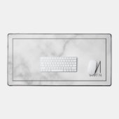 Monogramme et nom personnalisés modernes (Clavier et souris)