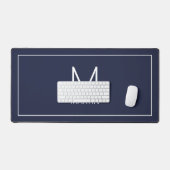 Monogramme et nom personnalisés modernes (Clavier et souris)