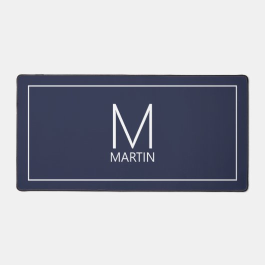 Monogramme et nom personnalisés modernes (Recto)